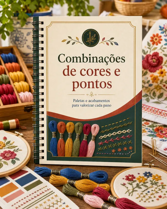 Capa colorida do bônus Combinações de cores e pontos
